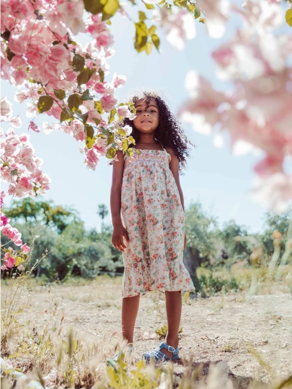 NWT Louise Misha Dress Marceline Cream Rosa Festa - Size 8 years